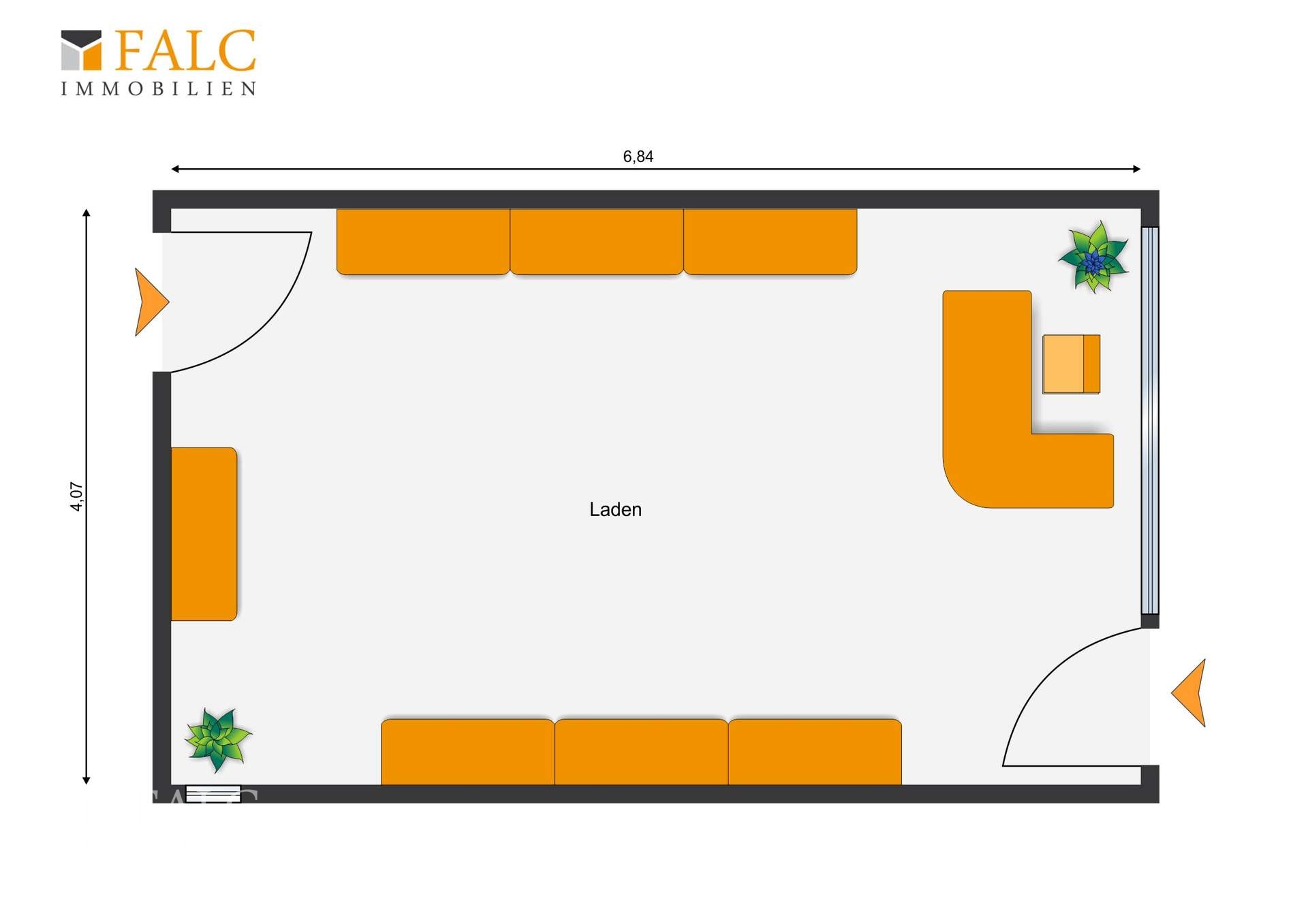 Grundriss Ladenlokal